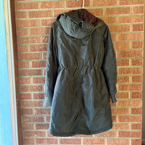 Lucky Brand Olive Green Utility Windbreaker Cinched Jacket Size Small - Picture 5 of 10